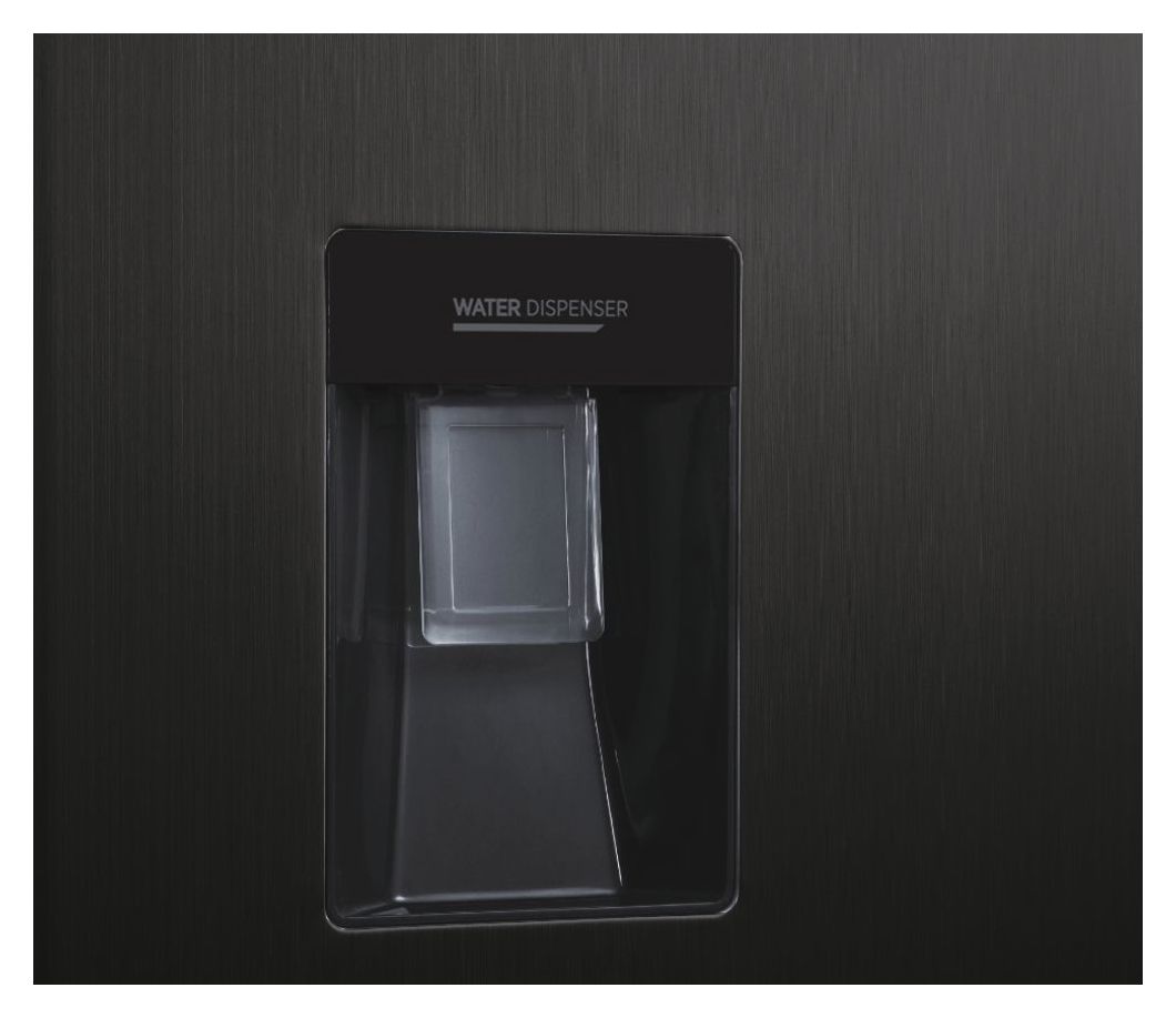 HHSBSO6174BWD Side-by-Side Kühl-/ Gefrierkombination 344 l / 185 l 312 kWh NoFrost 1770 mm x 900 mm  (Anthrazit) 