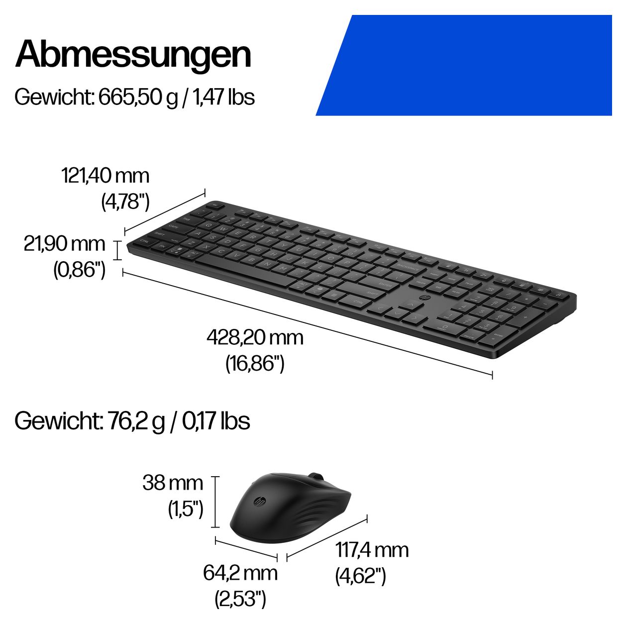 490C Home Tastatur RF Wireless + Bluetooth 2.4 GHz  (Schwarz) 