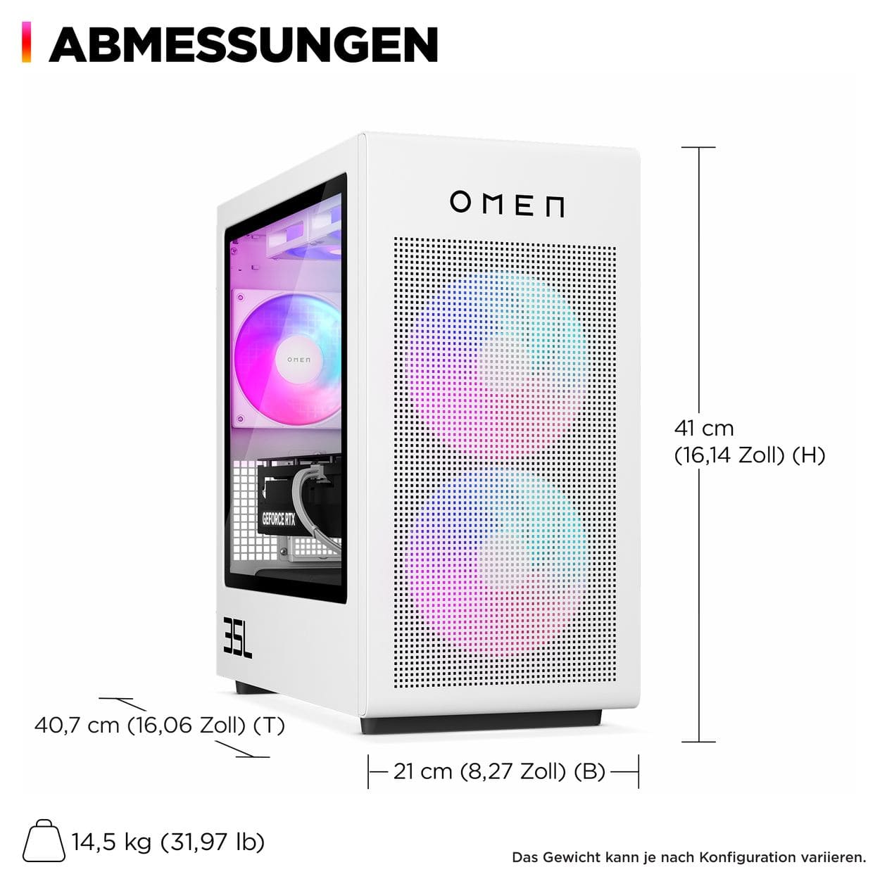 Omen 35L Gaming Desktop GT16-0676ng PC Intel Core Ultra 7 32 GB Ram 1 TB SSD Windows 11 Home NVIDIA GeForce RTX 5070 