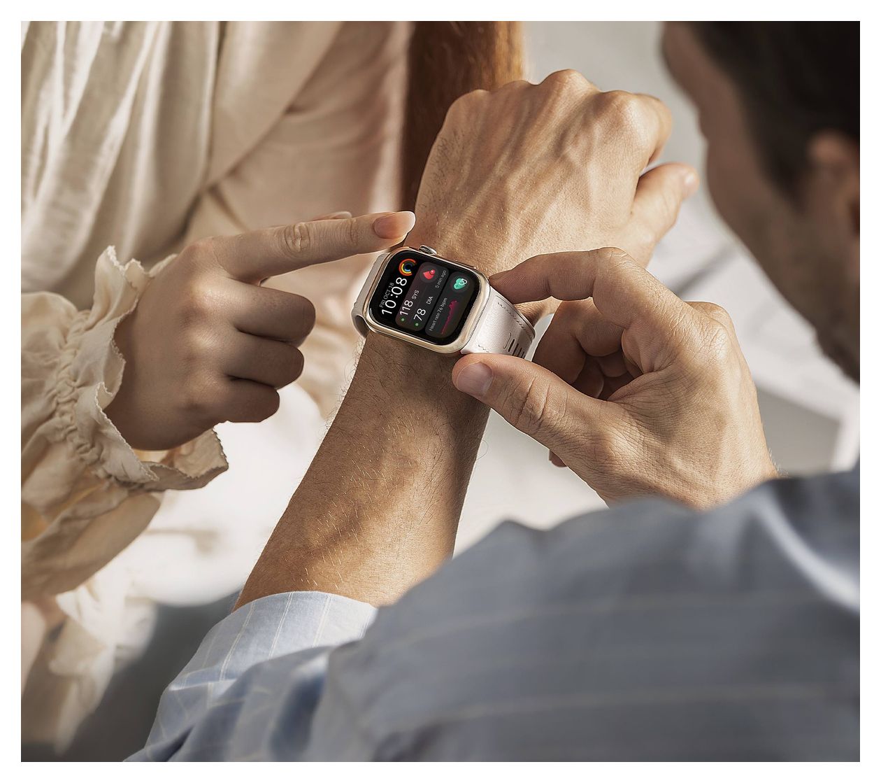 Watch D2 Digital 48 mm M/L Smartwatch Rechteckig IP68 347 ppi  (Gold) 