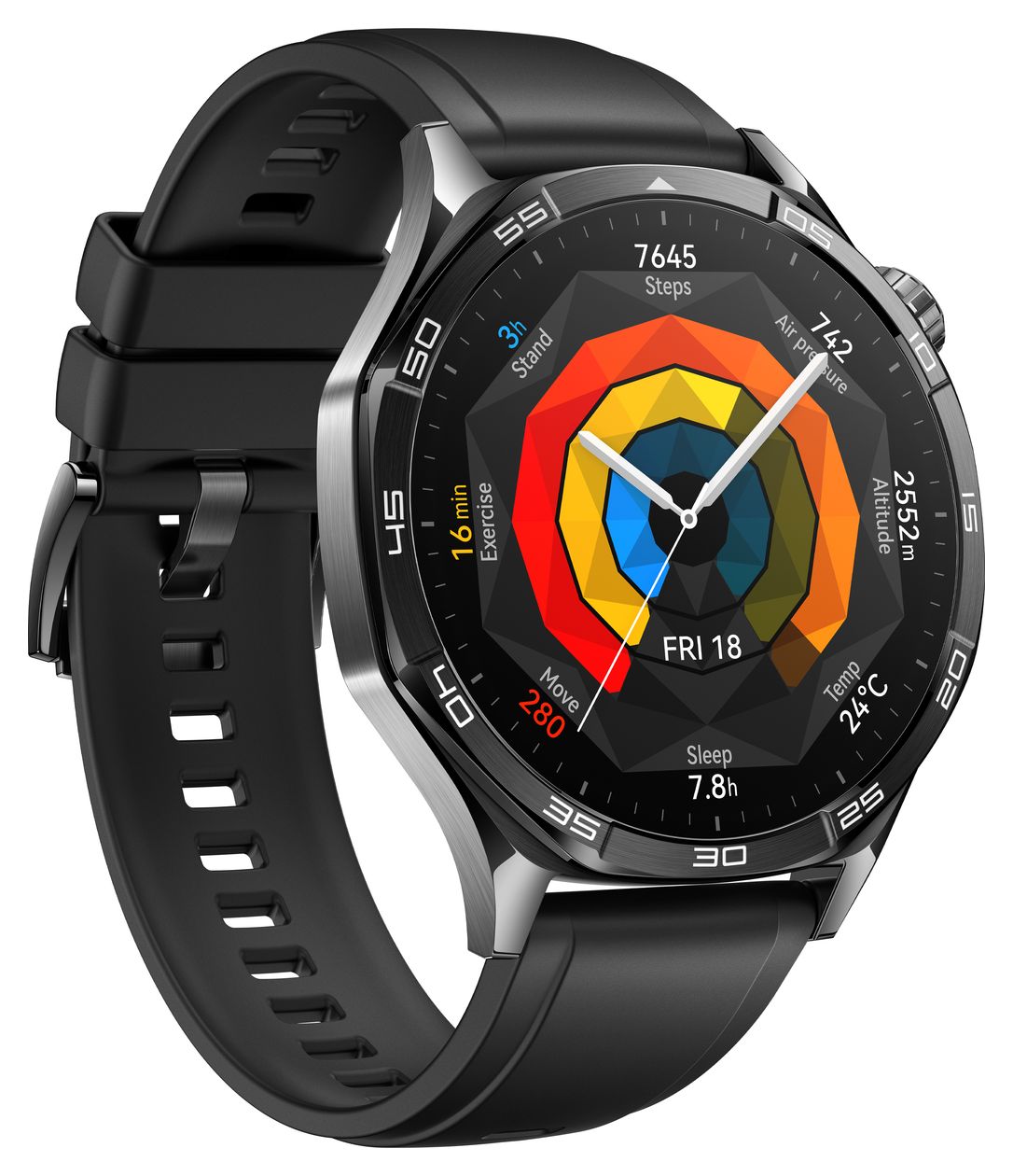 Watch GT5 Digital 46 mm Smartwatch Rund IP69K 336 h 326 ppi  (Schwarz) 