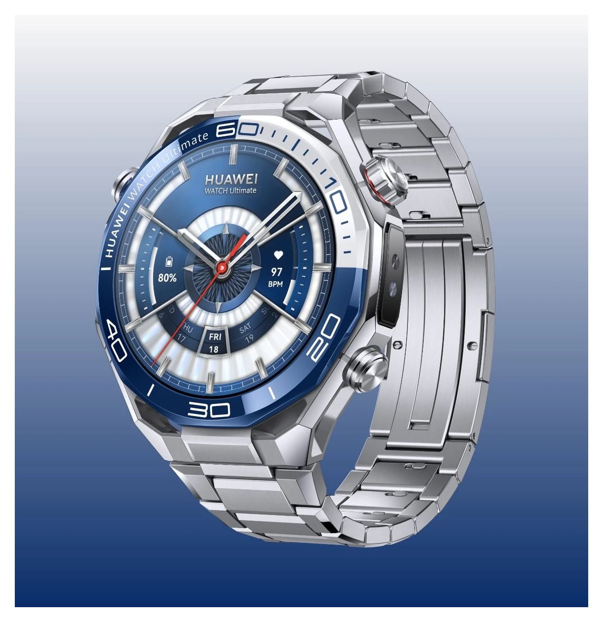 Watch Ultimate 2 Digital  Smartwatch Rund IP69 264 h 310 ppi  (Blau) 