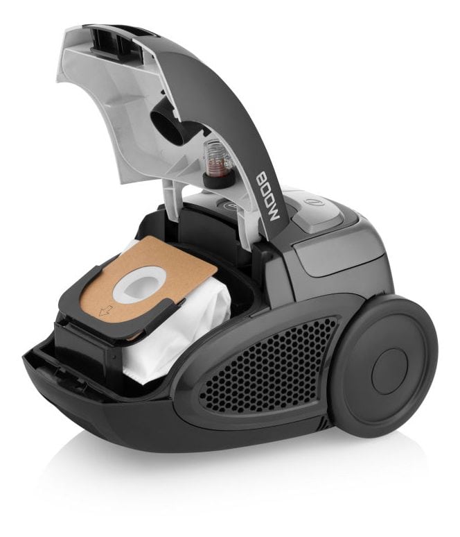 VC009 Bodenstaubsauger mit Staubbeutel 800 W  (Schwarz) 