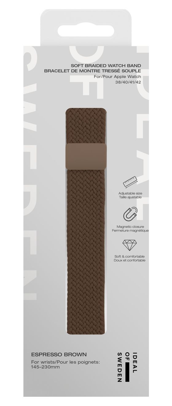 IDNWB-3842-640 Armband 22 mm Apple Watch 38/40/41/42 (Series10)  (Braun) 