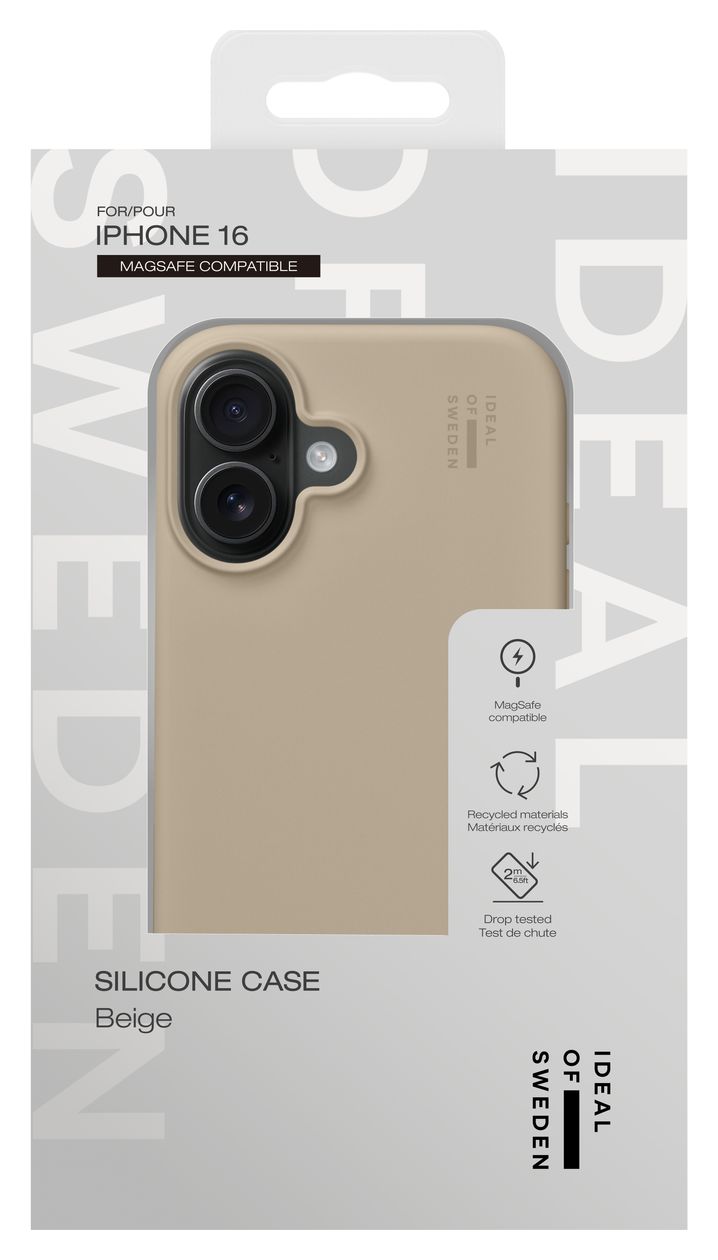 Silicone Case MagSafe Cover für Apple iPhone 16 (Perfect Beige) 