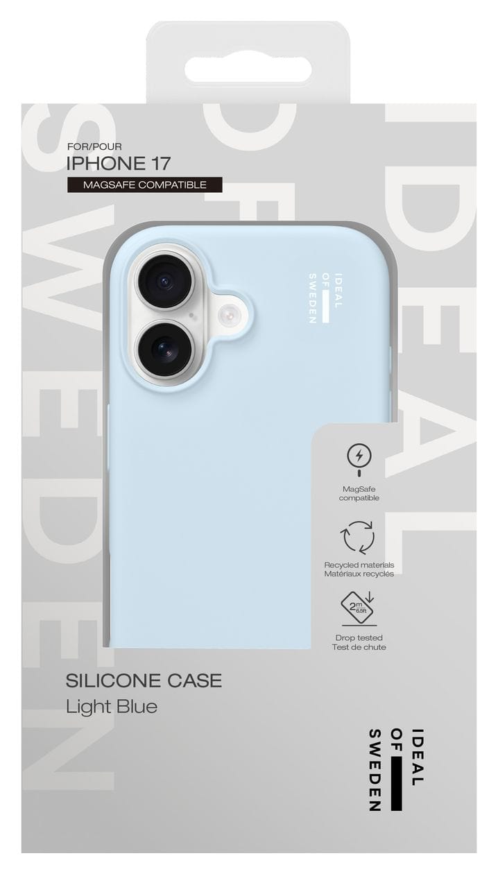 Silicone Case MagSafe Cover für Apple iPhone 17 (Light Blue) 
