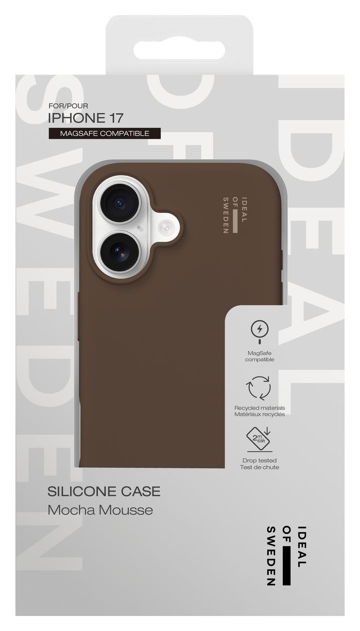 Silicone Case MagSafe Cover für Apple iPhone 17 (Mocha Mousse) 
