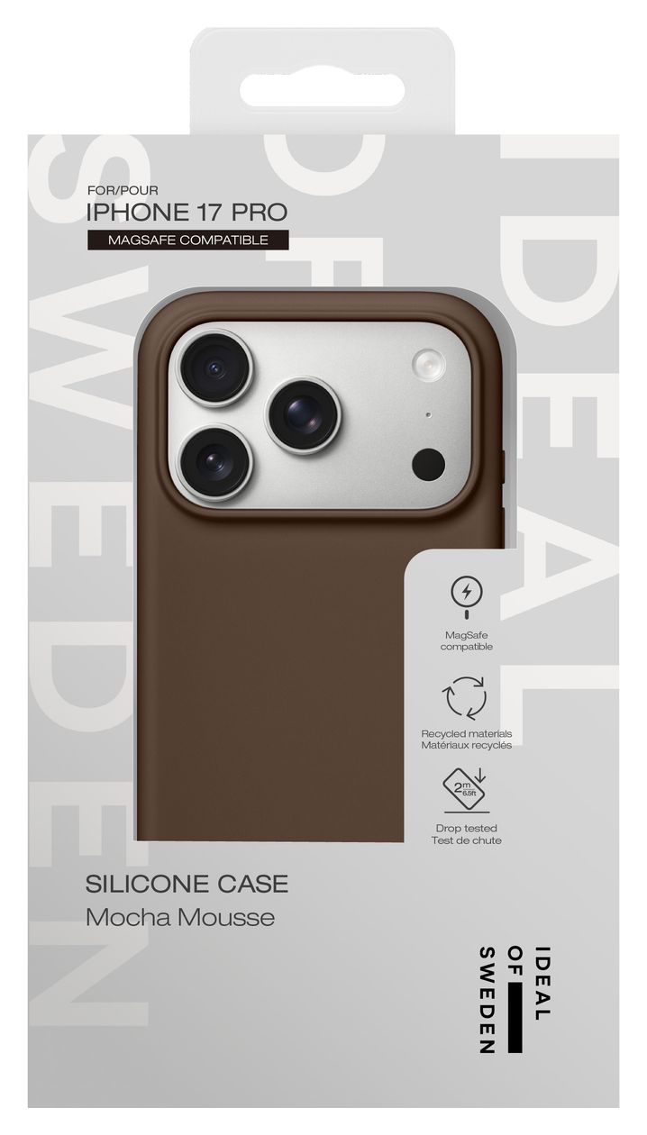 Silicone Case MagSafe Cover für Apple iPhone 17 Pro (Mocha Mousse) 