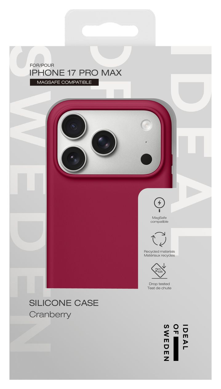 Silicone Case MagSafe Cover für Apple iPhone 17 Pro Max (Cranberry) 