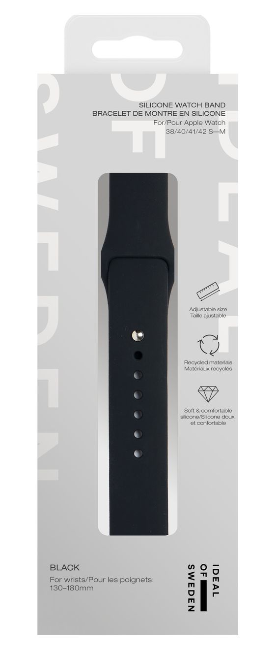 IDSWB-3842-SM-01 Armband 20 mm Apple Watch 38/40/41/42 (Series10) - S/M  (Schwarz) 