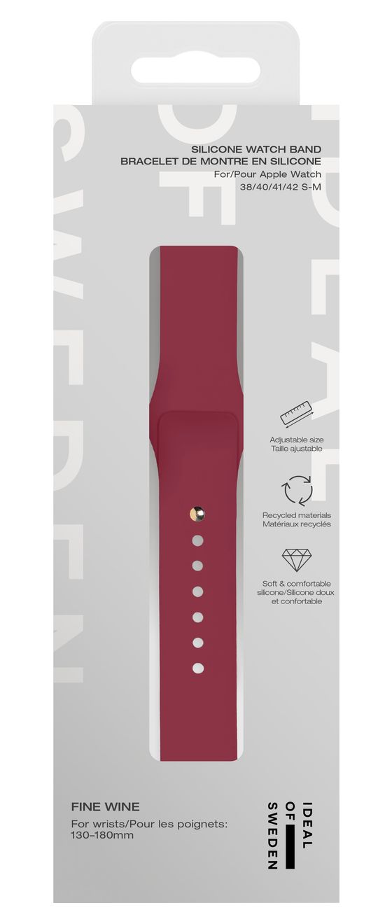 IDSWB-3842-SM-638 Armband 20 mm Apple Watch 38/40/41/42 (Series10) - S/M  (Rot) 