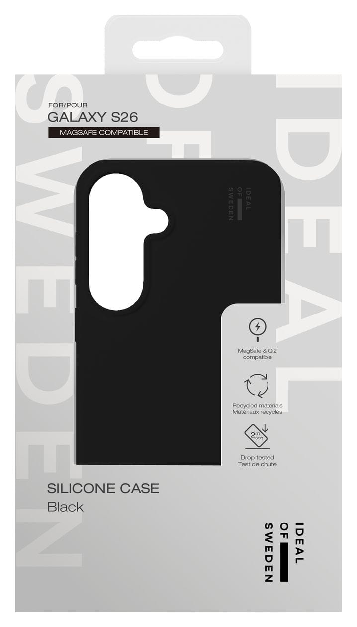 Silicone Case MagSafe für Samsung Galaxy S26  (Schwarz) 