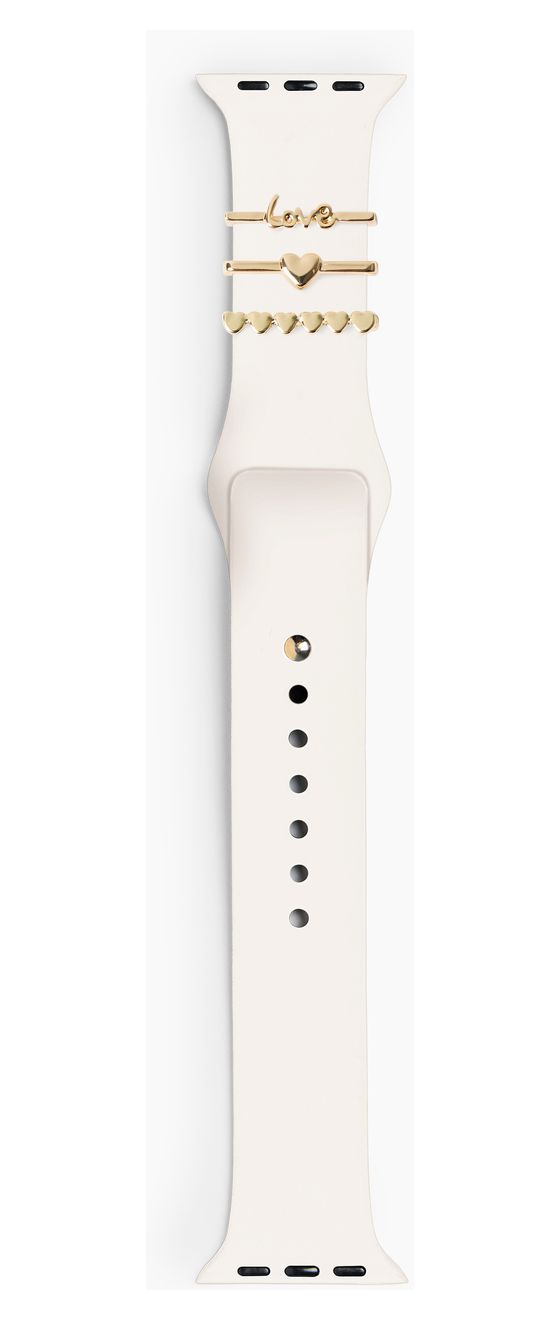 Silicone Watch Band Armband 20 mm Apple Watch 38/40/41/42 (Series10) - M/L  (Weiß) 