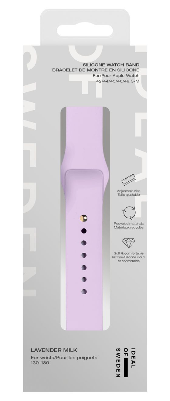 Silicone Watch Band Armband 20 mm Apple Watch 42/44/45/46/49 - S/M  (Violett) 
