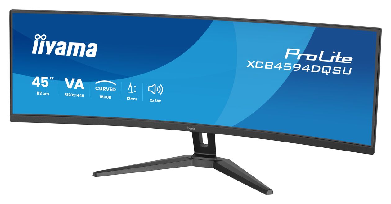 ProLite XCB4594DQSU-B1 Quad HD Monitor 113 cm ( 44.5 Zoll) 32:9 2 ms 450 cd/m²  (Schwarz) 