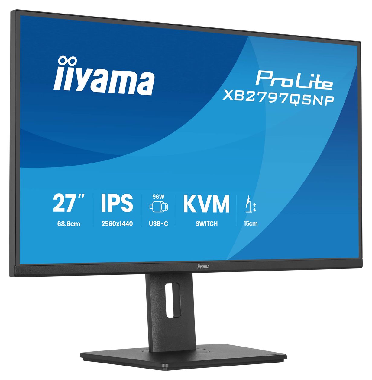 ProLite XB2797QSNP-B1 Quad HD Monitor 68,6 cm (27 Zoll) 16:9 350 cd/m²  (Schwarz) 