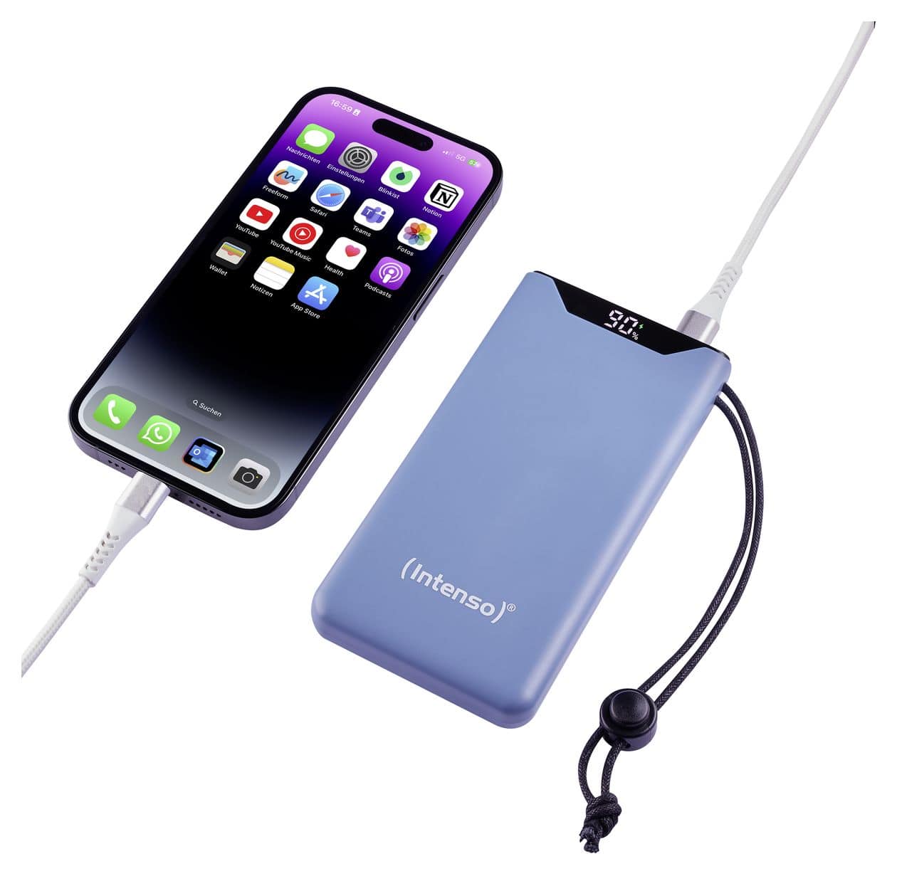 F 10000 mAh Powerbank  (Blau) 