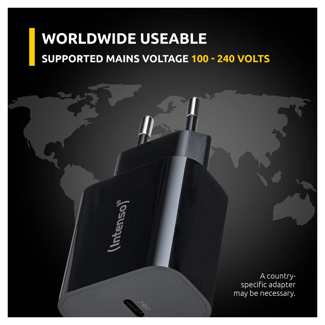 Power Adapter W20C, 20W, USB-C Anschluss, schwarz 