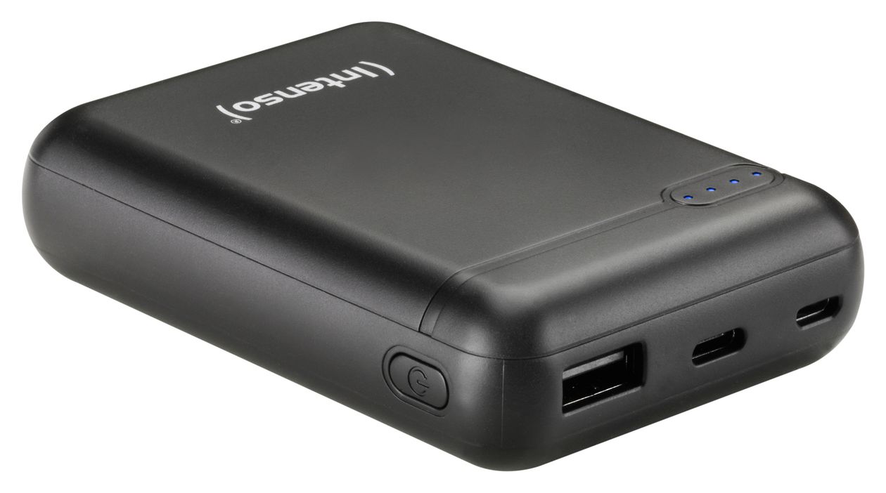 XS 10000 mAh Powerbank Micro-USB + USB Type-C  (Schwarz) 