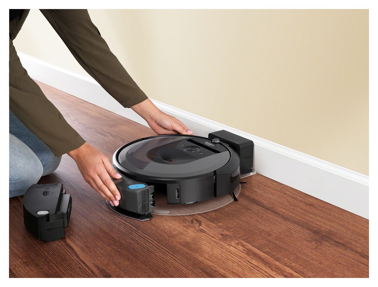 Roomba Combo i8+ Saugroboter nass/trocken  (Schwarz) 