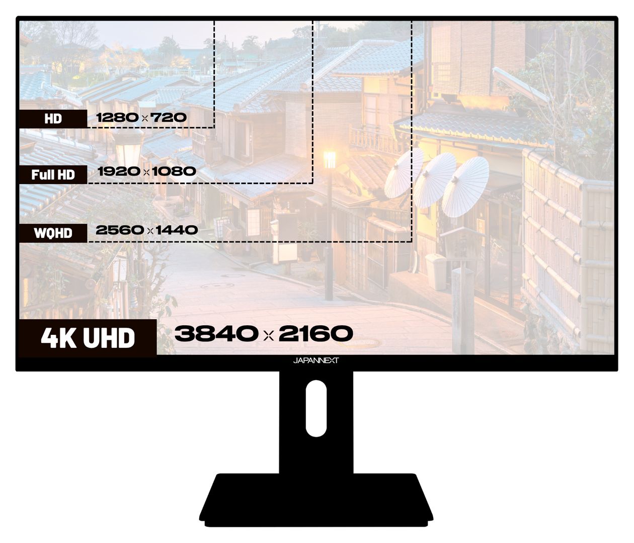 JN-IPS2380UHDR-C65W-HSP 4K Ultra HD Monitor 60,5 cm (23.8 Zoll) 16:9 8 ms  (Schwarz) 