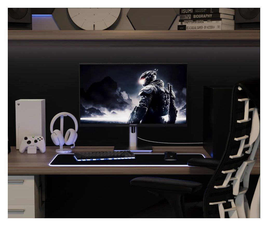 JN-IPS245G320F-HSP Full HD Monitor 62,2 cm (24.5 Zoll) 16:9 1 ms 350 cd/m²  (Schwarz) 