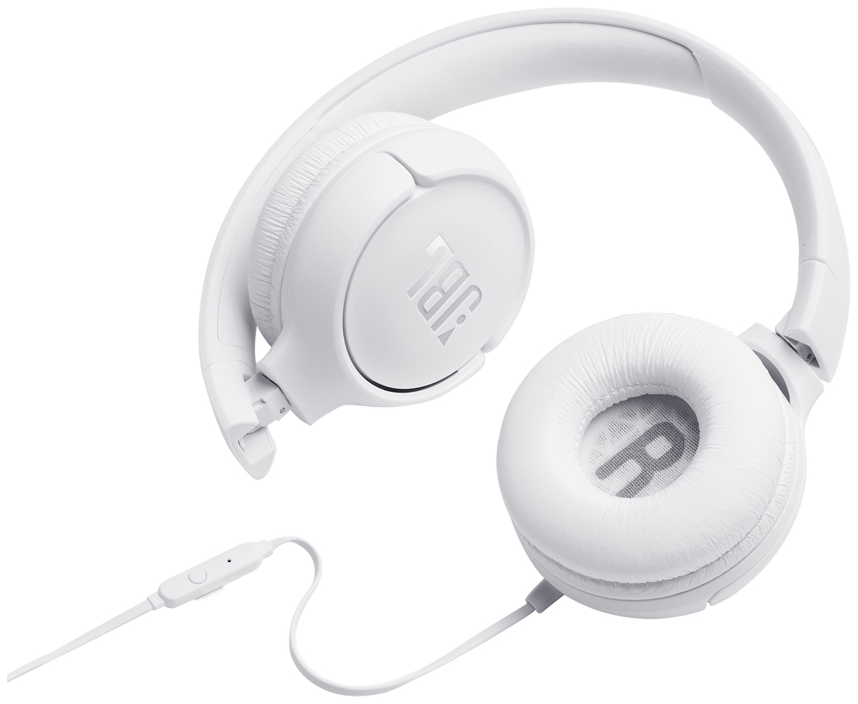 Tune 500 Over Ear Kopfhörer Kabelgebunden 16 h Laufzeit (Weiß) 
