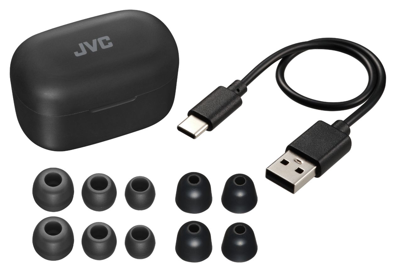 HA-A25T In-Ear Bluetooth Kopfhörer Kabellos TWS 7,5 h Laufzeit IPX4  (Schwarz) 