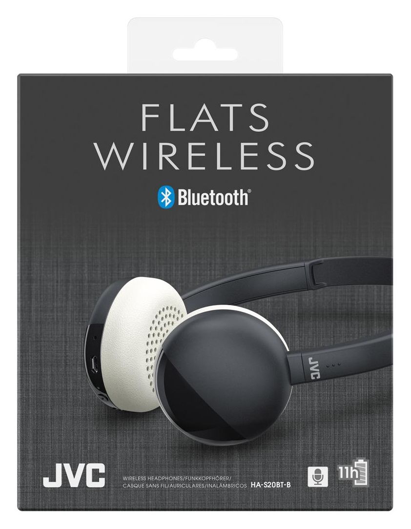 HA-S20BT-B-E Ohraufliegender Bluetooth Kopfhörer kabellos 11 h Laufzeit  (Schwarz) 