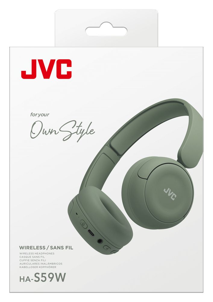 HA-S59W Ohraufliegender Bluetooth Kopfhörer kabelgebunden&kabellos 50 h Laufzeit USB Typ-C  (Grün) 