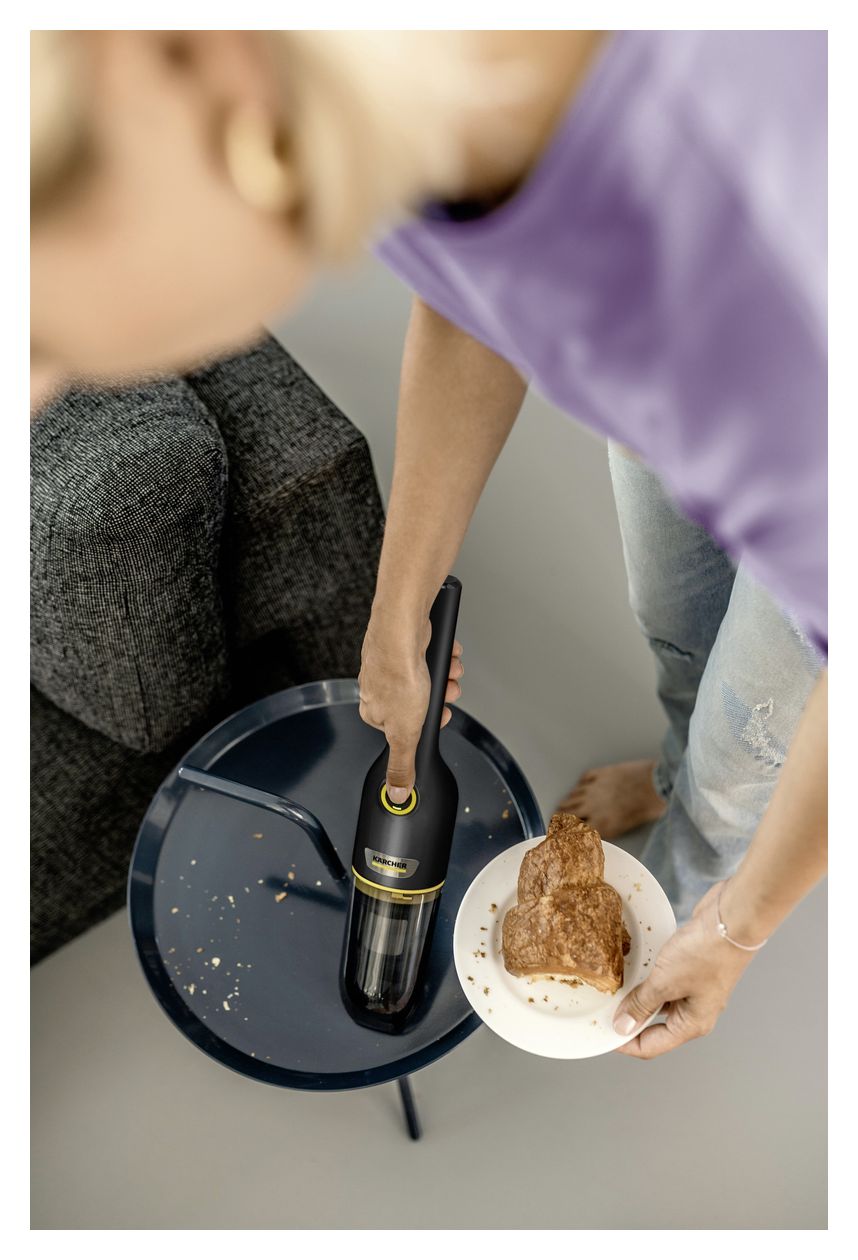 CVH3 Handstaubsauger Beutellos bis 20 min Laufzeit 7,2 V HEPA  (Schwarz, Gelb) 