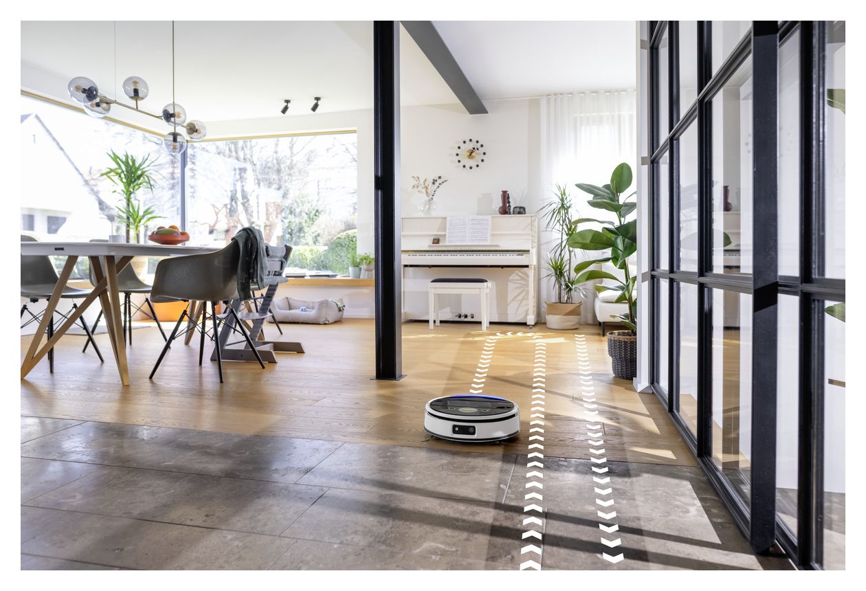 RVF 7 Comfort Saugroboter nass/trocken 150 min Akku 13000 Pascal Leistung  (Weiß) 