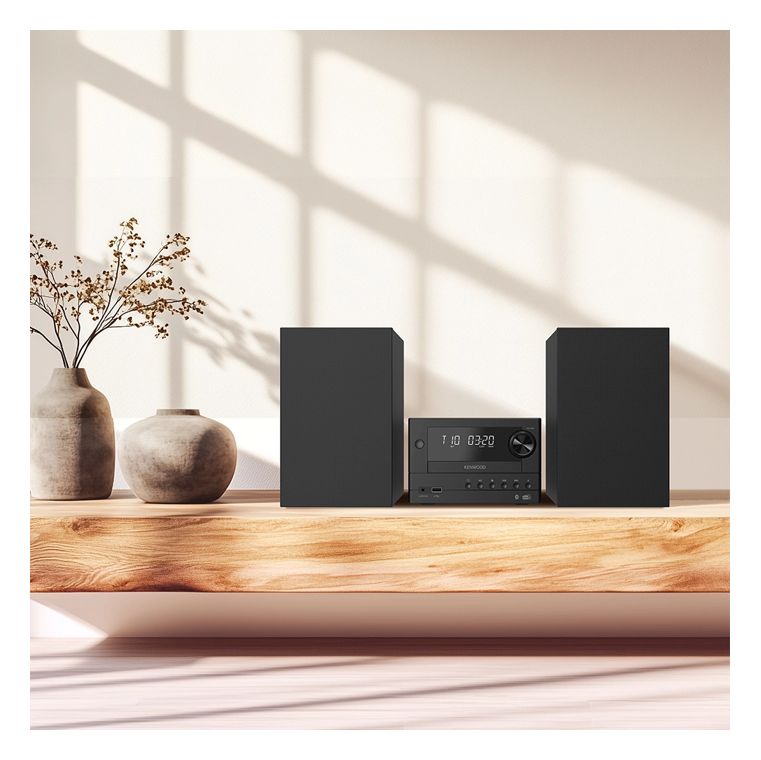 M-450DAB Heim-Audio-Mikrosystem DAB+, FM 10 W Bluetooth  (Schwarz) 