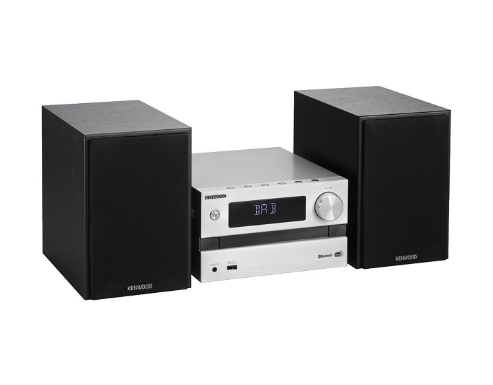 M-720DAB Heim-Audio-Mikrosystem DAB, DAB+, FM 25 W Bluetooth  (Schwarz, Silber) 