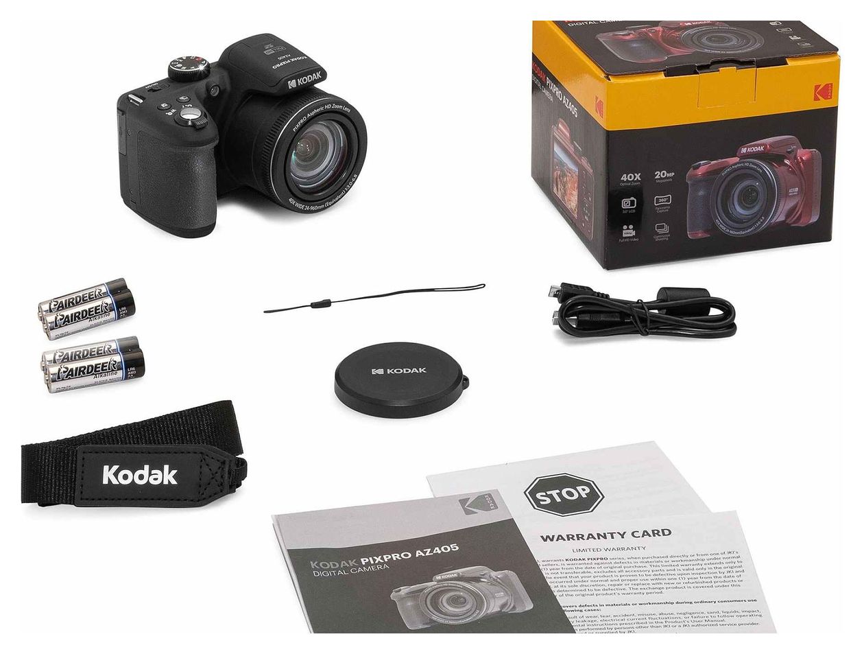 Pixpro AZ405 Astro Zoom 21 MP  Bridgekamera 40x Opt. Zoom  (Schwarz) 