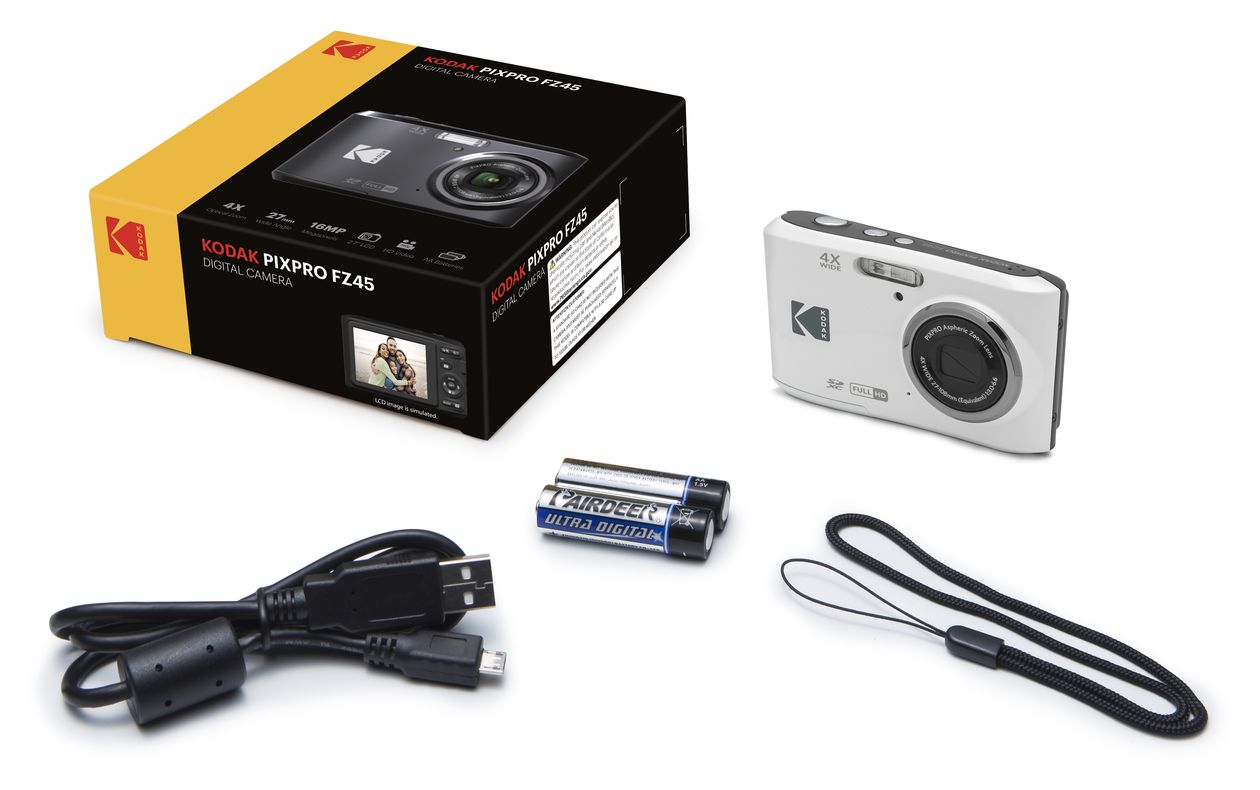 Pixpro FZ45  Kompaktkamera 4x Opt. Zoom  (Weiß) 