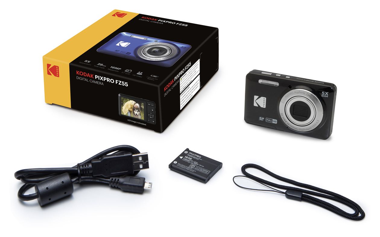 Pixpro FZ55  Kompaktkamera 5x Opt. Zoom  (Schwarz) 