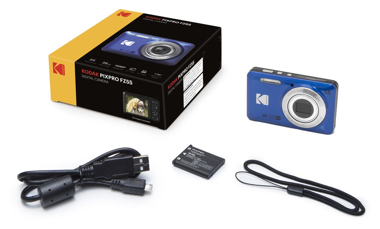 Pixpro FZ55  Kompaktkamera 5x Opt. Zoom  (Blau) 