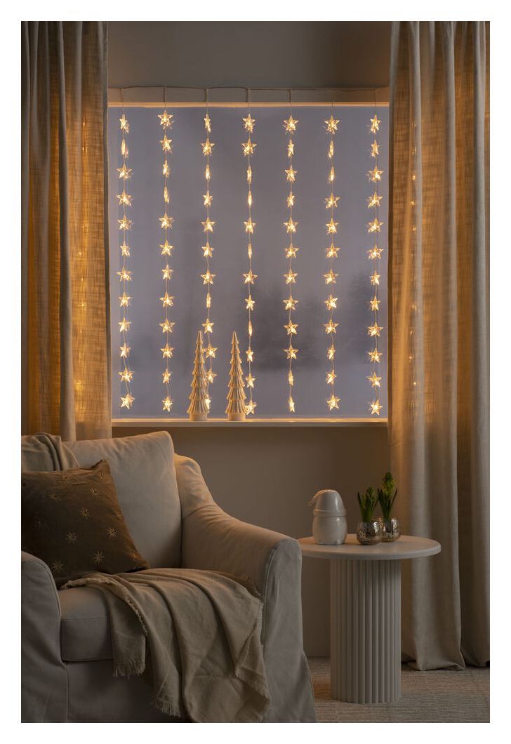 3703-803 Lichtervorhang 120 Sterne LED 2300 K Bernstein AC 