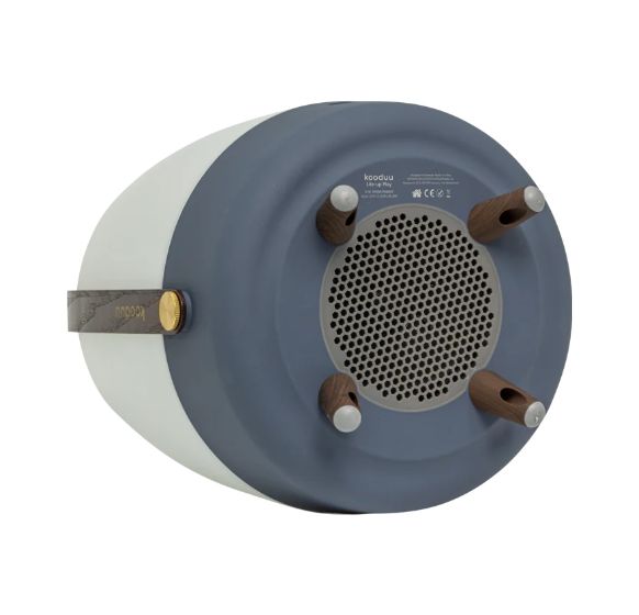 Lite-up Play 2.0 10 W Bluetooth Lautsprecher Laufzeit bis 11 h  (Blau, Weiß, Holz) 