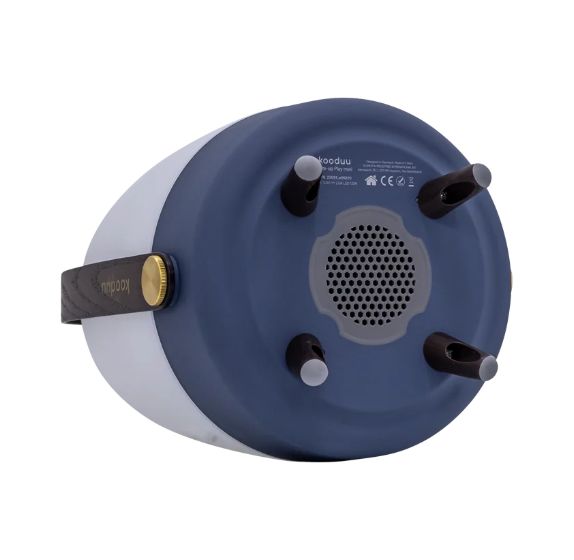 Lite-up Play Mini 8 W Bluetooth Lautsprecher Laufzeit bis 11 h  (Blau, Weiß, Holz) 