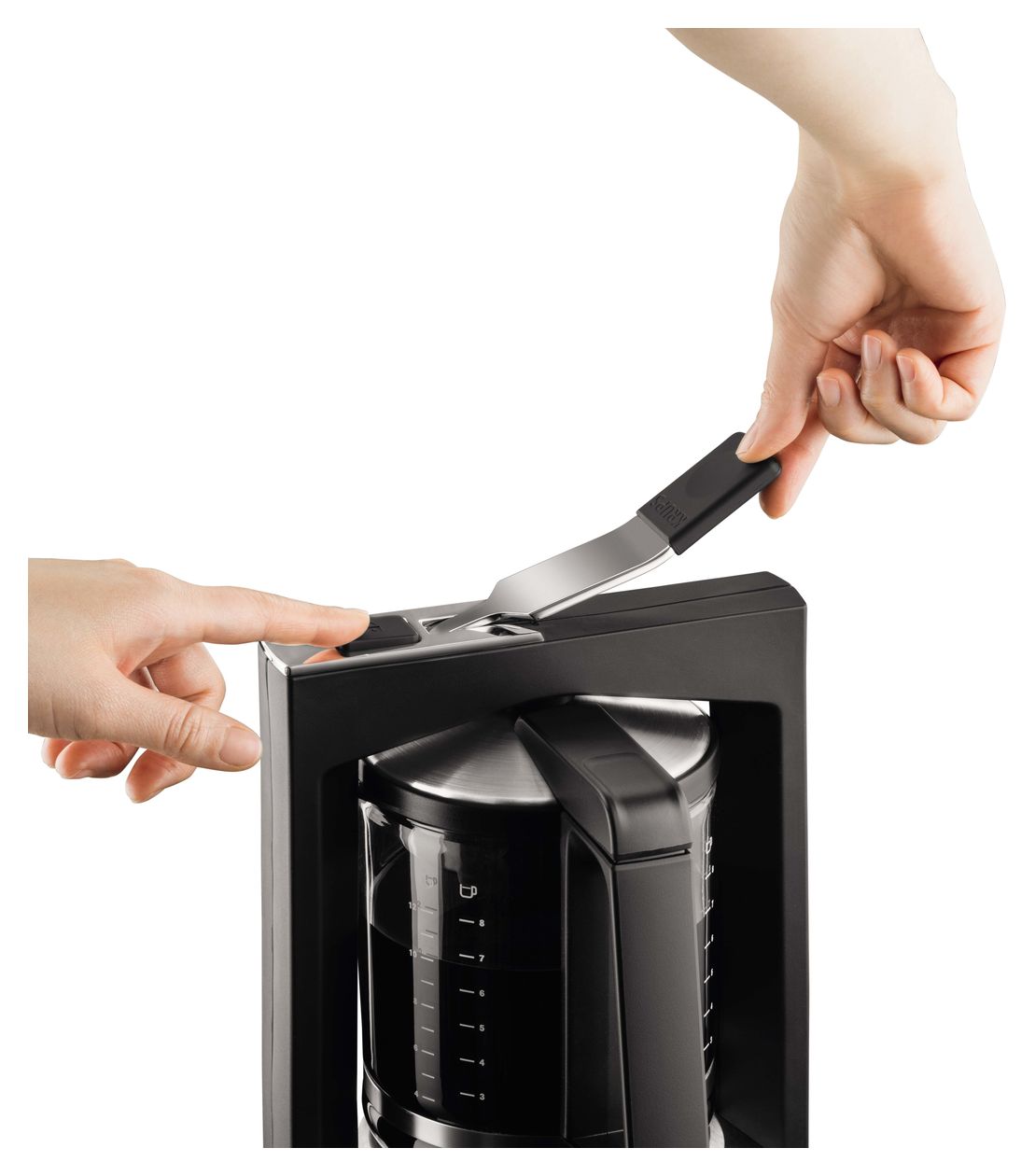 KM4689 T 8.2 Druckbrüh-Automat 12 Tassen Filterkaffeemaschine 1,2 l  (Schwarz) 