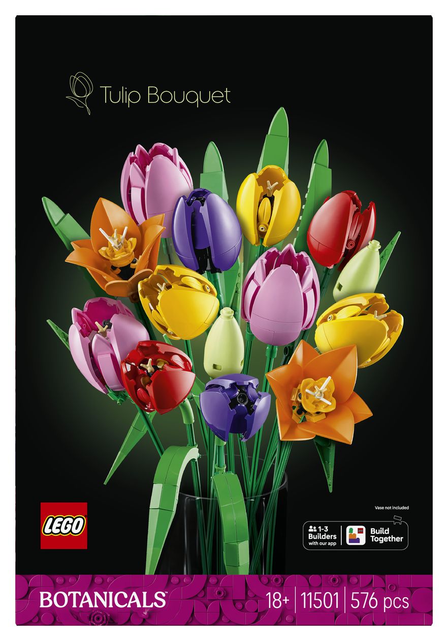 Botanicals Tulpenstrauß Bauset 576 Teile  (Mehrfarbig) 