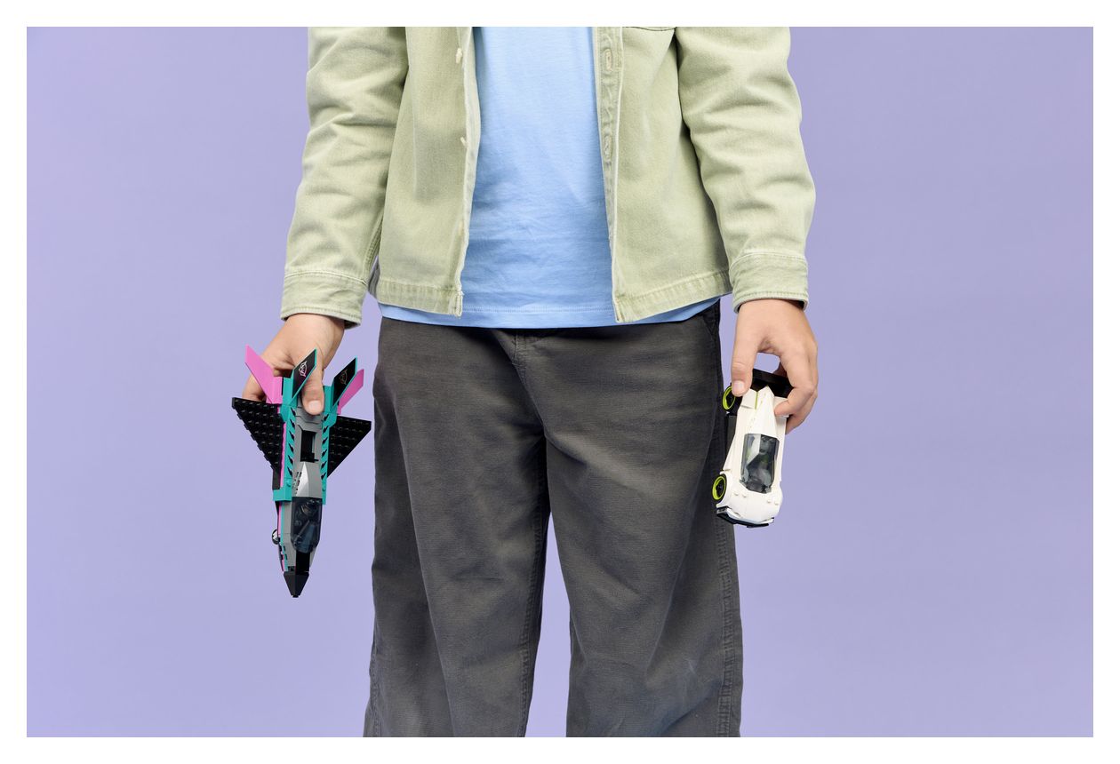 Düsenflieger vs. Rennauto 