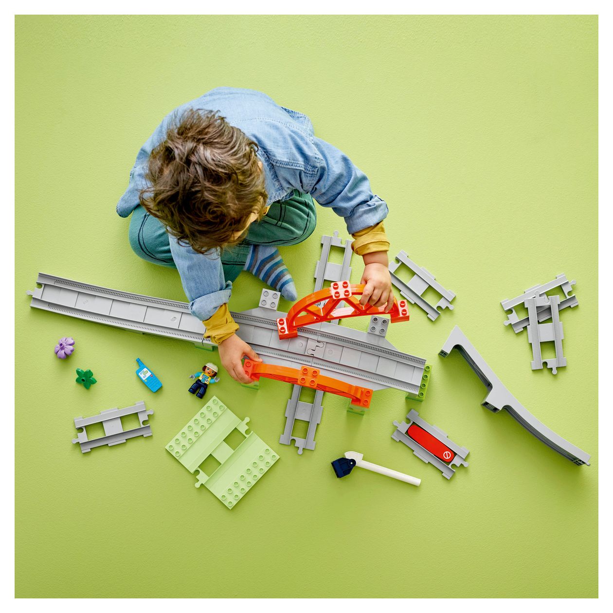 Eisenbahnbrücke und Schienen – Erweiterungsset 