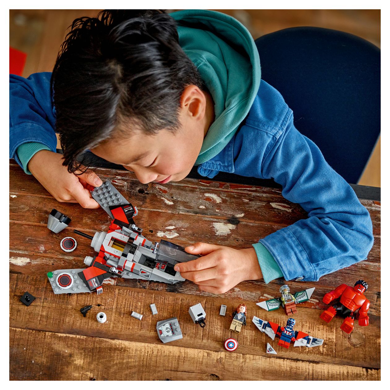 Showdown zwischen Captain America und Red Hulk 