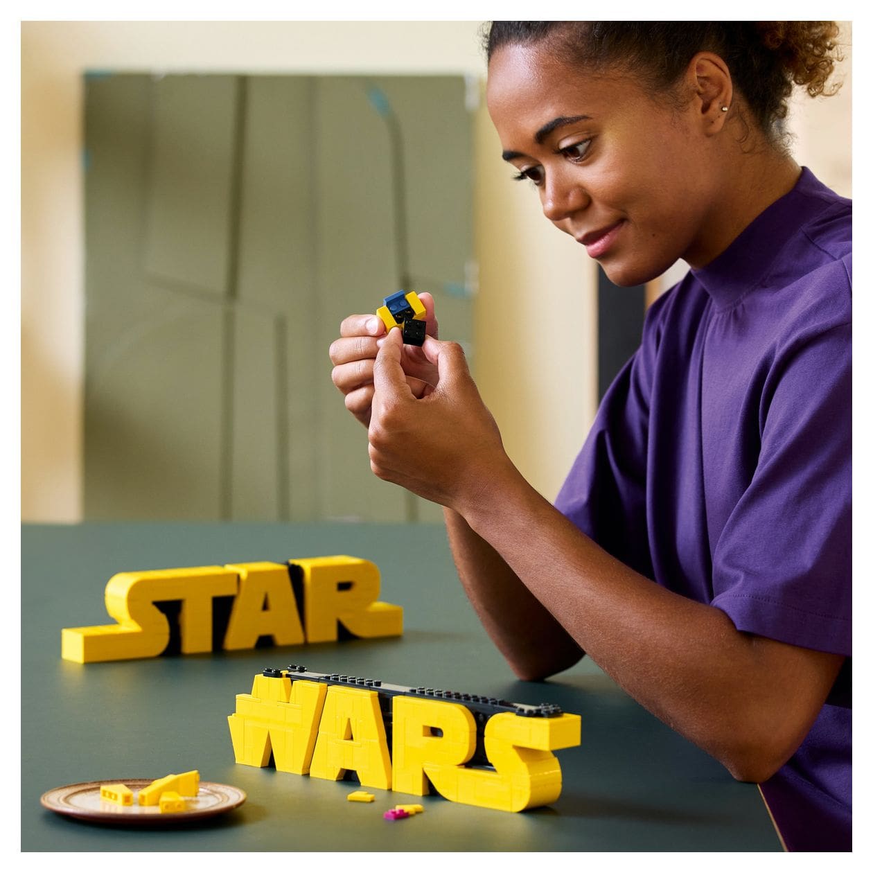 Star WarsTM Logo aus LEGO Steinen 