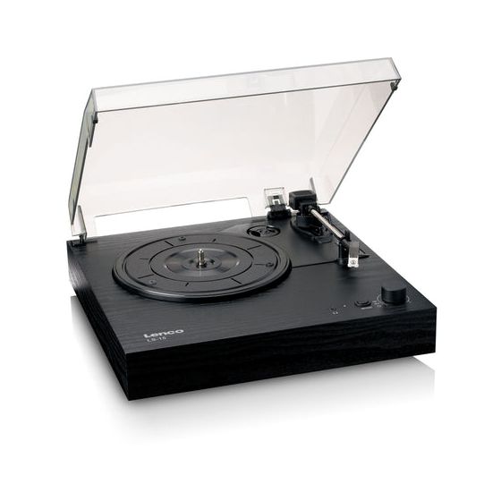 LS-15BK Audio-Plattenspieler mit Riemenantrieb  (Schwarz) 