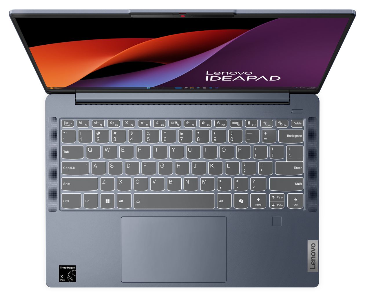 IdeaPad Slim 5 14Q8X9 WUXGA Notebook 35,6 cm (14 Zoll) 1920 x 1200 Pixel 32 GB Ram 1 TB SSD Windows 11 Home Qualcomm Snapdragon max. 3,4 GHz intern  (Blau) 