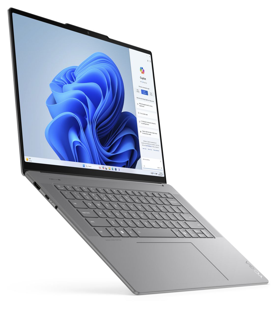 Yoga Slim 7 15ILL9 2K Ultra HD Notebook 38,9 cm (15.3 Zoll) 2880 x 1800 Pixel 16 GB Ram 1 TB SSD Windows 11 Home Intel Core Ultra 7 max. 4,8 GHz intern  (Grau) 